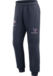 Nike Houston Texans Mens Navy Blue Sideline Club Fleece Sweatpants