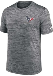 Nike Houston Texans Grey Team Logo Velocity Short Sleeve T Shirt