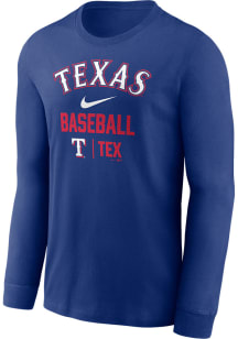 Nike Texas Rangers Blue Local Lockup Long Sleeve T Shirt