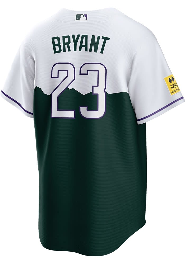 Kris Bryant Colorado Rockies Mens Replica WHITE City Con Jersey