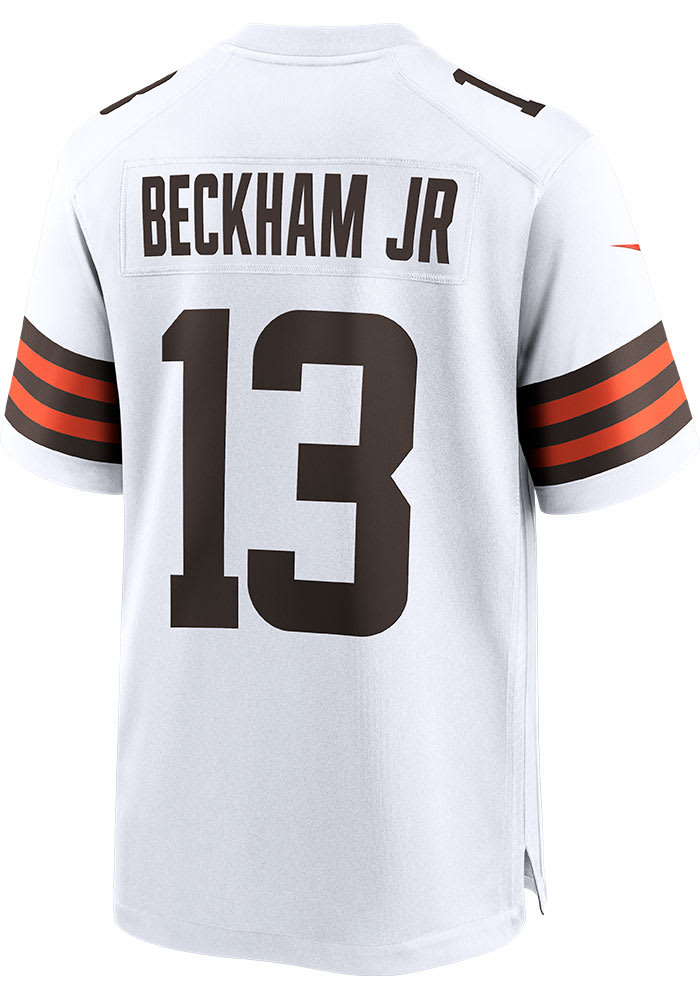 Odell Beckham Jr Nike Cleveland Browns White Road Game Football Jersey