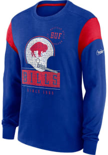 Nike Buffalo Bills Blue Historic Slub Long Sleeve Fashion T Shirt