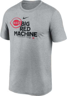 Nike Cincinnati Reds Grey Prime Time Local Rep Short Sleeve T Shirt