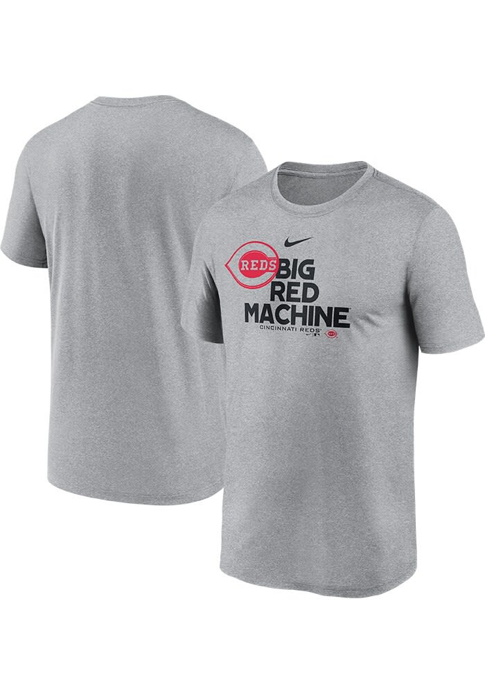 Nike Cincinnati Reds Grey Prime Time Local Rep Short Sleeve T Shirt