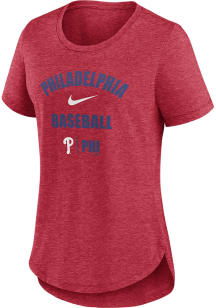 Nike Philadelphia Phillies Womens Red Touch Short Sleeve T-Shirt