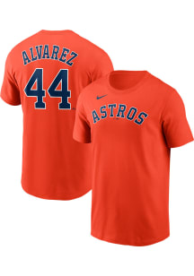 Yordan Alvarez Houston Astros Orange Alt Short Sleeve Player T Shirt