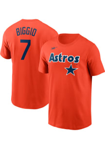 Craig Biggio Houston Astros Orange Alt Short Sleeve Player T Shirt