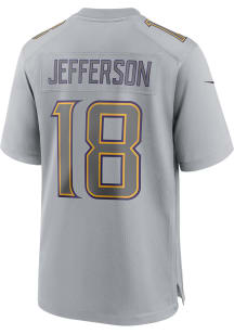 Justin Jefferson  Nike Minnesota Vikings Grey Alt Football Jersey