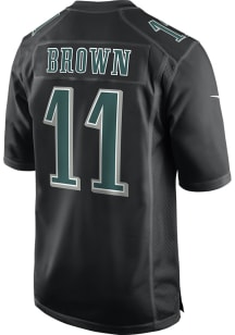 AJ Brown  Nike Philadelphia Eagles Black Carbon Football Jersey