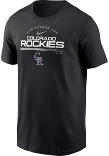 Nike Colorado Rockies Black Team Name Short Sleeve T Shirt