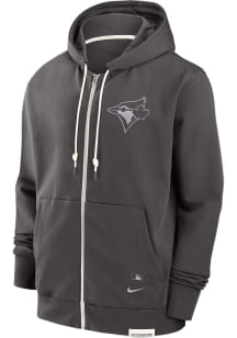 Nike Toronto Blue Jays Mens Grey Logo Long Sleeve Full Zip Jacket