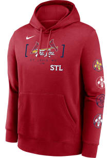 Nike St Louis Cardinals Mens Red City Connect Long Sleeve Hoodie