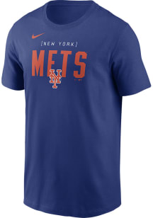 Nike New York Mets Blue Home Team Bracket Short Sleeve T Shirt