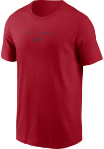 Nike St Louis Cardinals Red Large Logo Back Stack Short Sleeve T Shirt