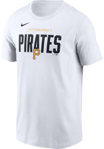Nike Pittsburgh Pirates White Home Team Bracket Short Sleeve T Shirt