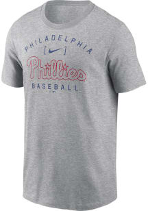 Nike Philadelphia Phillies Grey Home Team Athletic Short Sleeve T Shirt