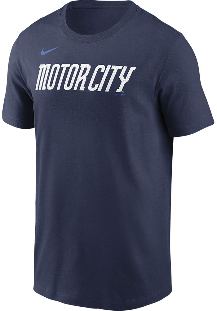 Nike Detroit Tigers ベースボールシャツ Nike Detroit Tigers NAVY City Connect Short Sleeve Fashion T