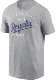 Nike Kansas City Royals Grey Home Team Athletic Short Sleeve T Shirt
