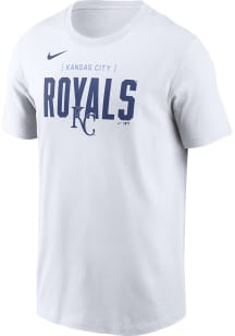 Nike Kansas City Royals White Home Team Bracket Short Sleeve T Shirt