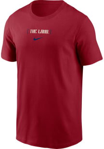 Nike Cleveland Guardians Red City Connect Short Sleeve T Shirt