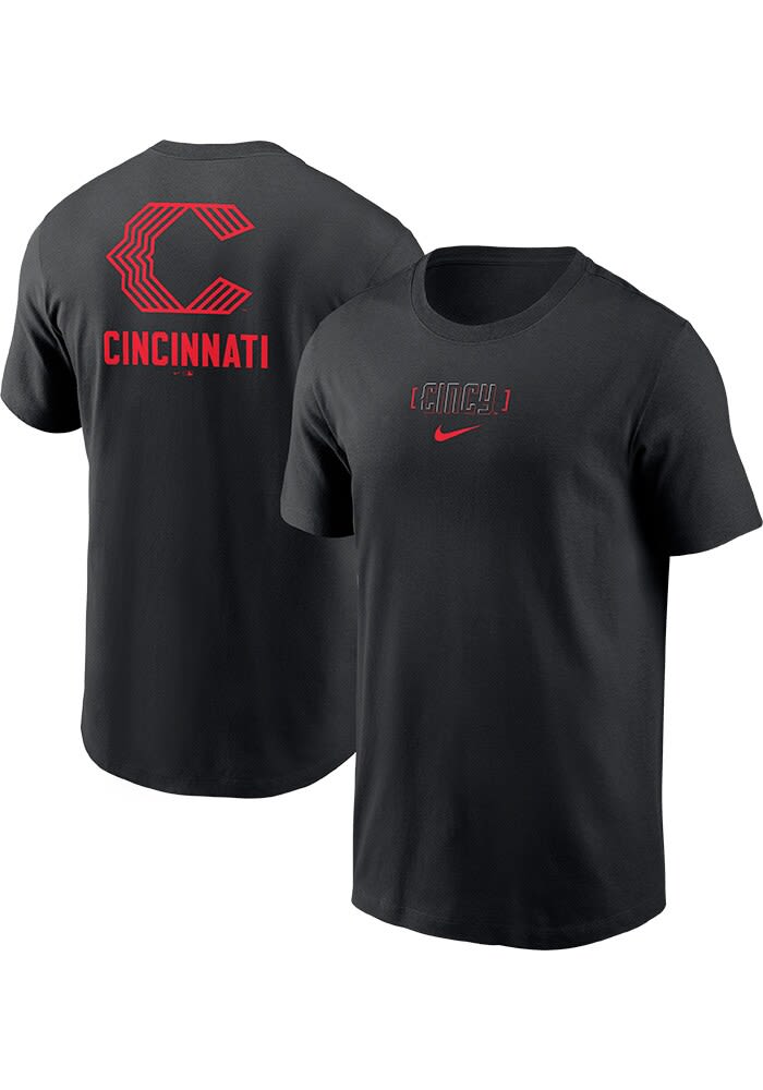 Nike Cincinnati Reds Black City Connect Short Sleeve T Shirt