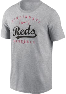 Nike Cincinnati Reds Grey Home Team Athletic Short Sleeve T Shirt