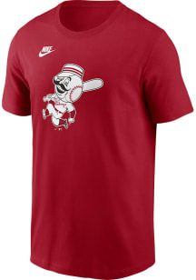 Nike Cincinnati Reds Red Cooperstown Team Logo Short Sleeve T Shirt