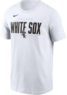 Nike Chicago White Sox White Home Team Bracket Short Sleeve T Shirt