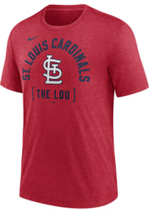 Nike St Louis Cardinals Red Swing Big Short Sleeve Fashion T Shirt