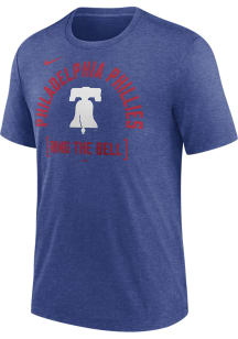Nike Philadelphia Phillies Blue Swing Big Short Sleeve Fashion T Shirt
