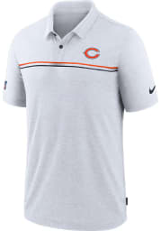 Nike Chicago Bears Mens White Sideline Short Sleeve Polo
