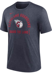 Nike Cleveland Guardians Navy Blue Swing Big Short Sleeve Fashion T Shirt