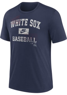Nike Chicago White Sox Navy Blue Cooperstown Arch Threads Short Sleeve Fashion T Shirt