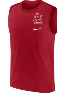 Nike St Louis Cardinals Mens Red Large Muscle Logo Short Sleeve Tank Top