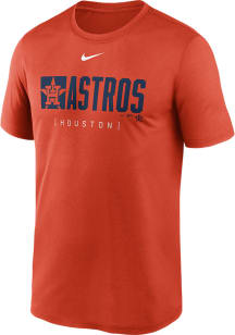 Nike Houston Astros Orange Knockout Legend Short Sleeve T Shirt
