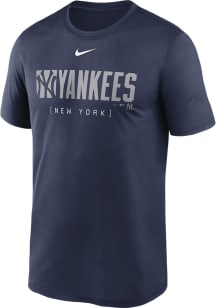 Nike New York Yankees Navy Blue Knockout Legend Short Sleeve T Shirt