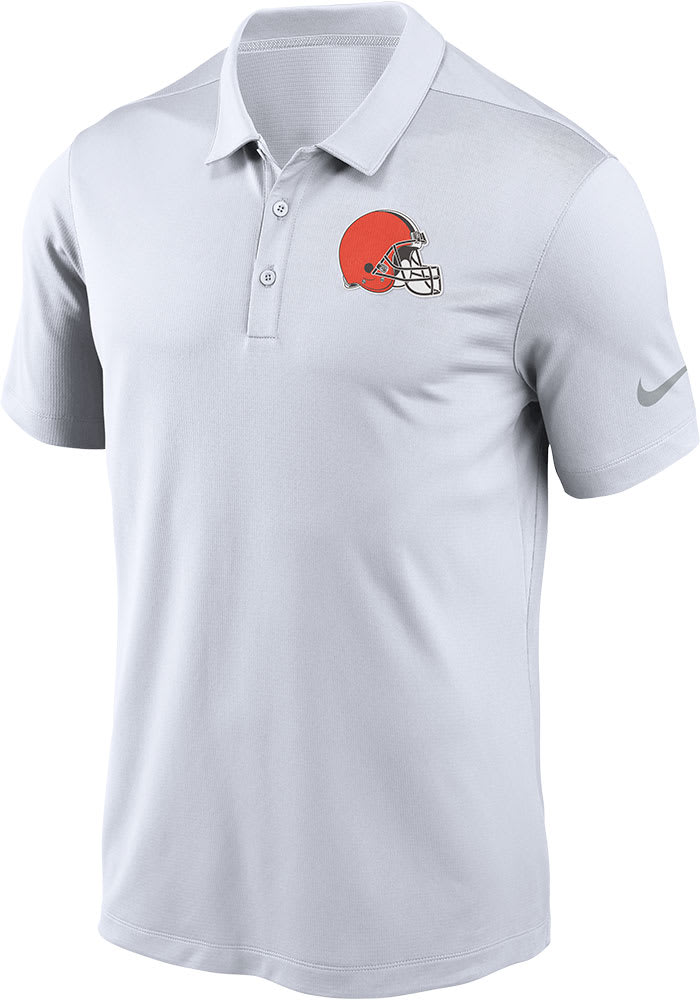 Nike Cleveland Browns Mens White Franchise Short Sleeve Polo