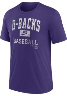 Nike Arizona Diamondbacks Purple Cooperstown Arch Threads Short Sleeve Fashion T Shirt