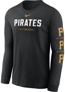 Nike Pittsburgh Pirates Black Sleeve Repeater Long Sleeve T Shirt