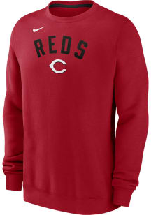 Nike Cincinnati Reds Mens Red Classic Long Sleeve Crew Sweatshirt