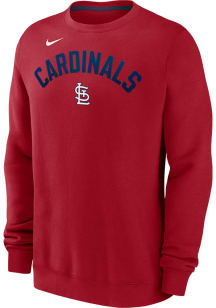 Nike St Louis Cardinals Mens Red Classic Long Sleeve Crew Sweatshirt