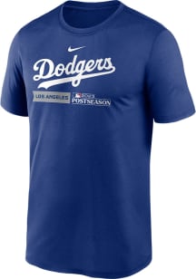 Nike Los Angeles Dodgers Blue 2023 AC Postseason Participant Dugout Short Sleeve T Shirt