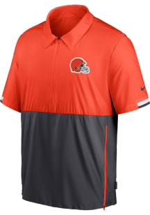 Nike Cleveland Browns Mens Orange Coach Pullover Jackets