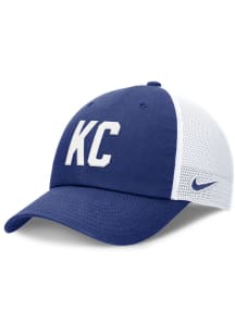 Nike Kansas City Royals Tri-Code H86 Trucker Adjustable Hat - Blue