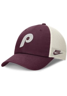 Nike Philadelphia Phillies Cooperstown Rewind H86 Trucker Adjustable Hat - Maroon