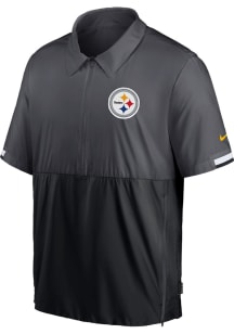Nike Pittsburgh Steelers Mens Grey Coach Pullover Jackets
