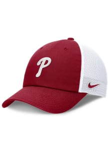 Nike Philadelphia Phillies Evergreen Logo H86 Trucker Adjustable Hat - Red