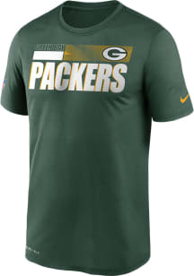 Nike Green Bay Packers Green Team Name Legend Short Sleeve T Shirt