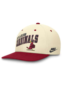 Nike St Louis Cardinals Ivory Cooperstown Swoop Wordmark 2T Square Bill Mens Snapback Hat