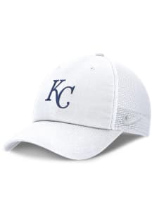 Nike Kansas City Royals Evergreen Logo H86 Trucker Adjustable Hat - White